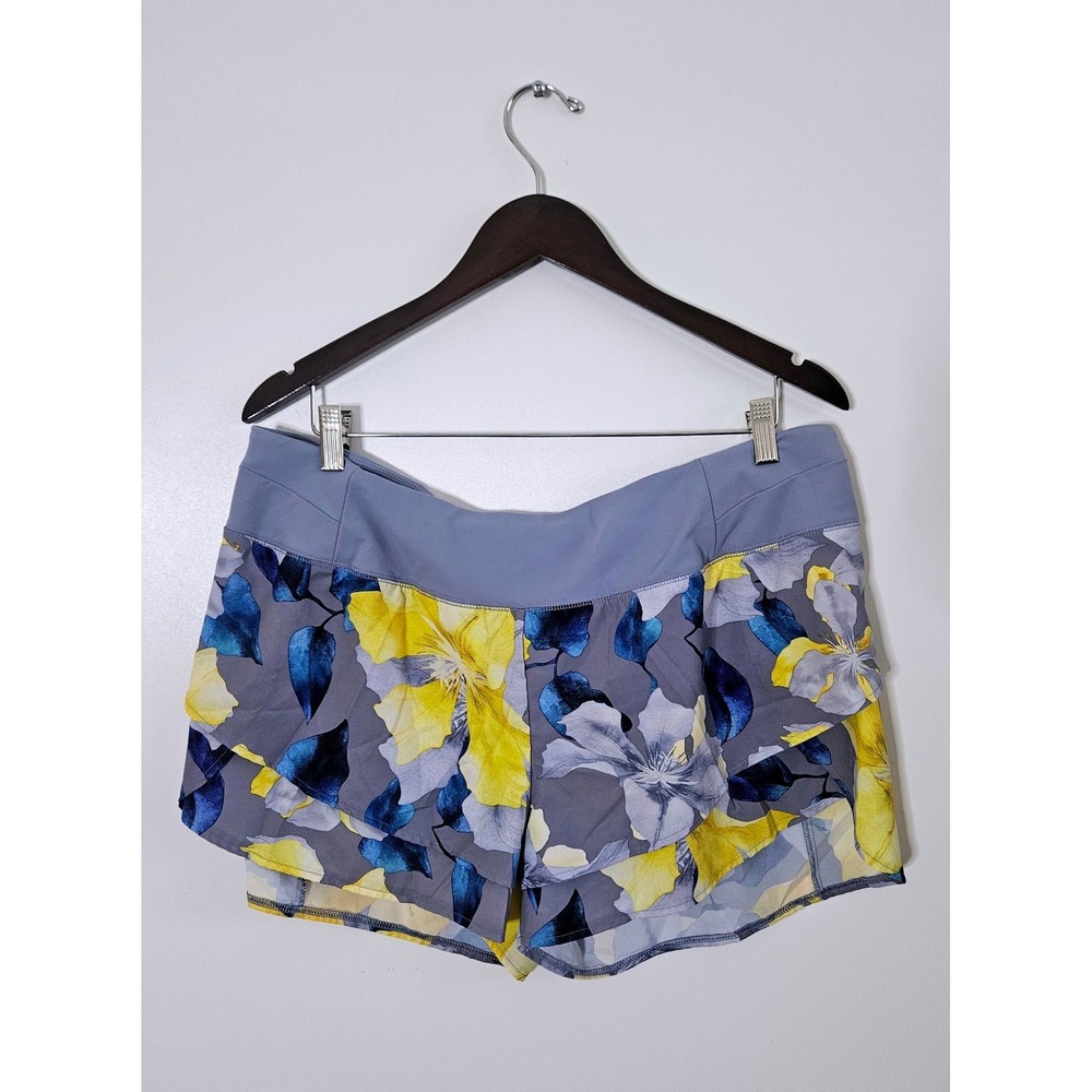 CALIA by Carrie Underwood Floral Performance Shorts XL Wide Waistband Athletic‎ - Picture 2 of 6